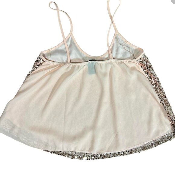 3/$15 Pink Y2K Sparkly sequin tank top rue 21 2000s - Picture 2 of 4